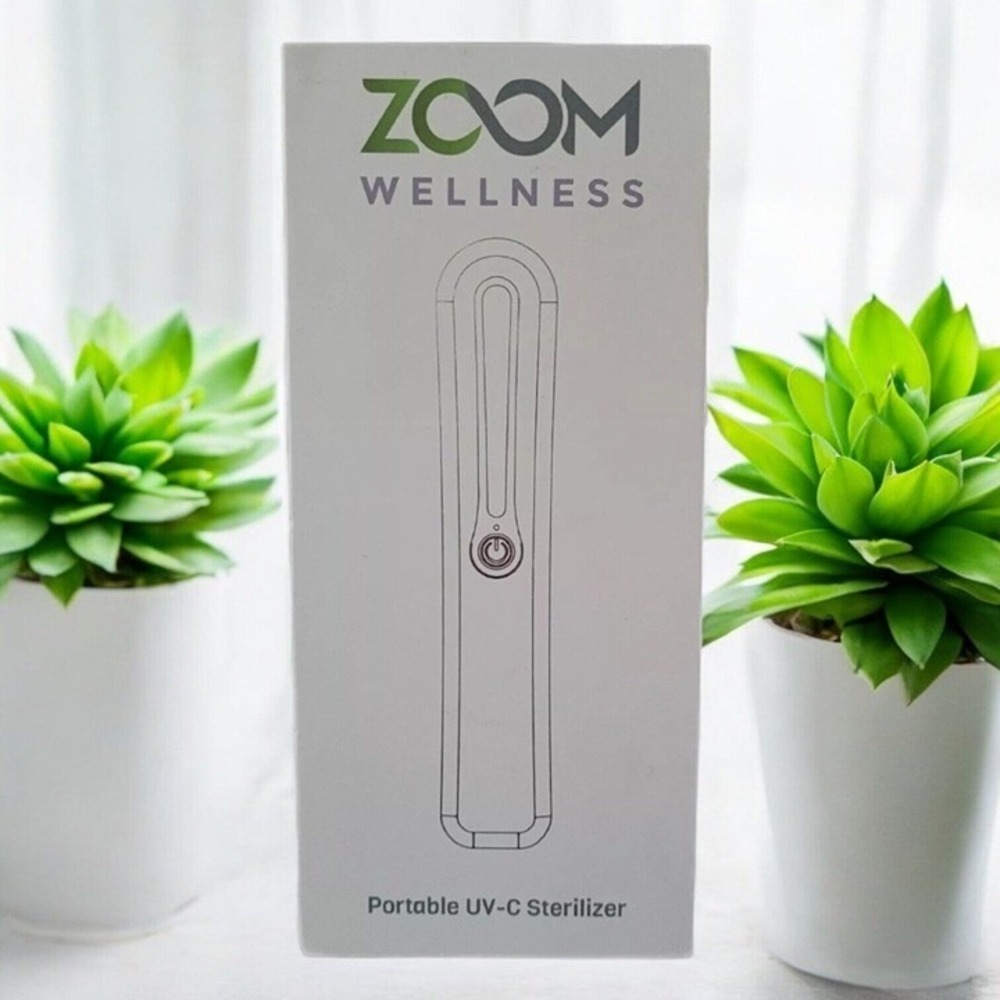 NEW Zoom Wellness Portable UV-C LED Handheld Sterilizer • Travel Bag USB Charger